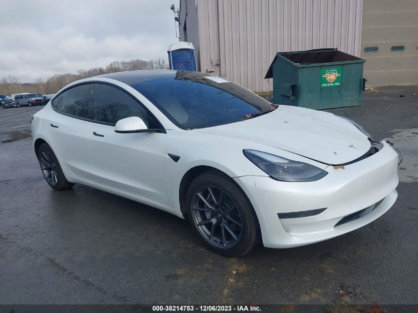 5YJ3E1EA7MF030061 TESLA MODEL 3 STANDARD RANGE PLUS 2021