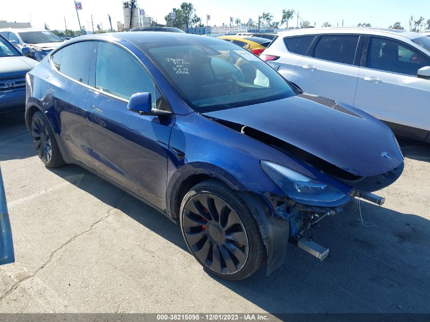 2022 TESLA MODEL Y PERFORMANCE DUAL MOTOR - 7SAYGDEF9NF406423