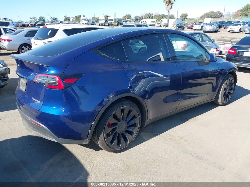 2022 TESLA MODEL Y PERFORMANCE DUAL MOTOR - 7SAYGDEF9NF406423