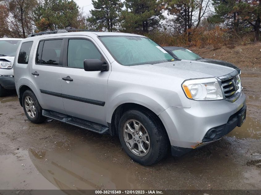 2014 HONDA PILOT LX - 5FNYF4H25EB014001