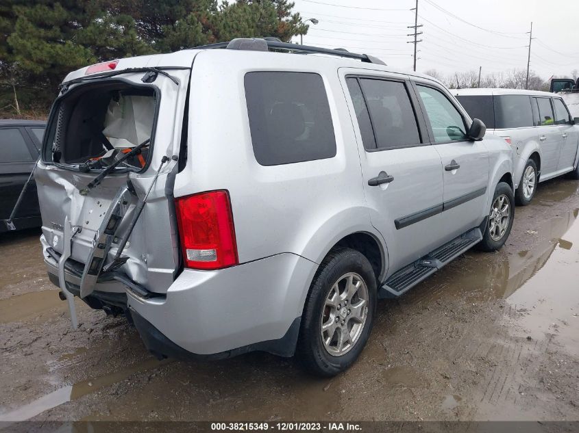 2014 HONDA PILOT LX - 5FNYF4H25EB014001