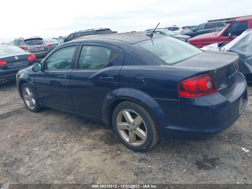 2013 DODGE AVENGER SXT - 1C3CDZCB3DN757295