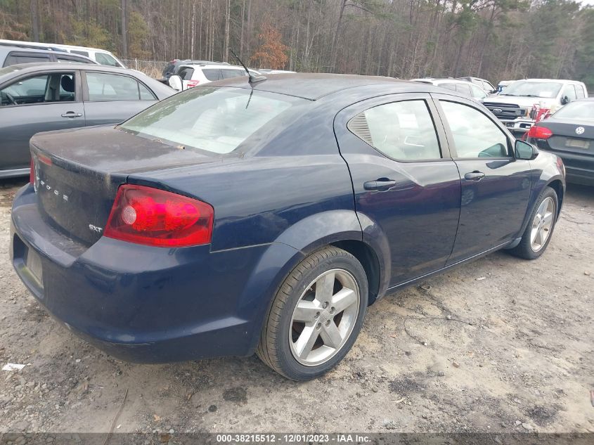 2013 DODGE AVENGER SXT - 1C3CDZCB3DN757295