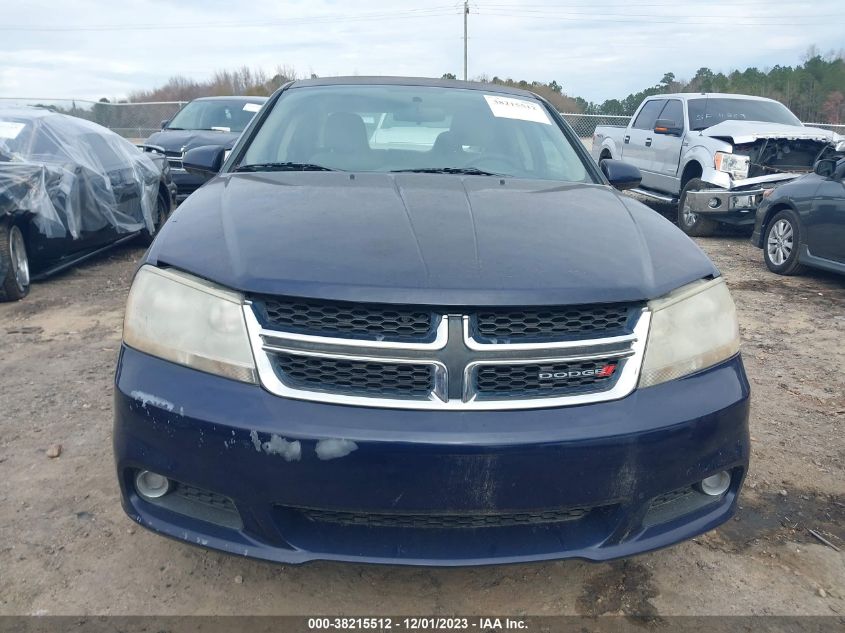 2013 DODGE AVENGER SXT - 1C3CDZCB3DN757295