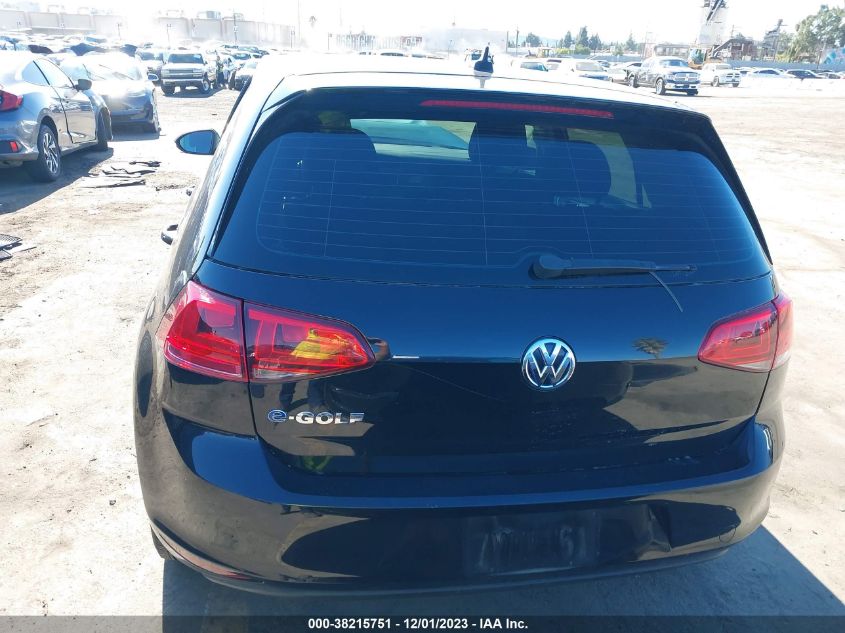 2016 VOLKSWAGEN E-GOLF SE - WVWKP7AU9GW915211