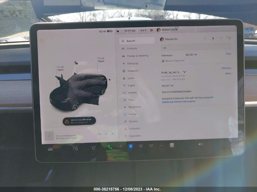 2021 TESLA MODEL Y - 5YJYGDEE2MF304951