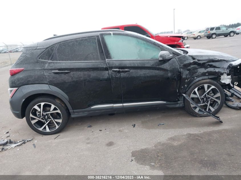 2022 HYUNDAI KONA LIMITED - KM8K5CA35NU811387