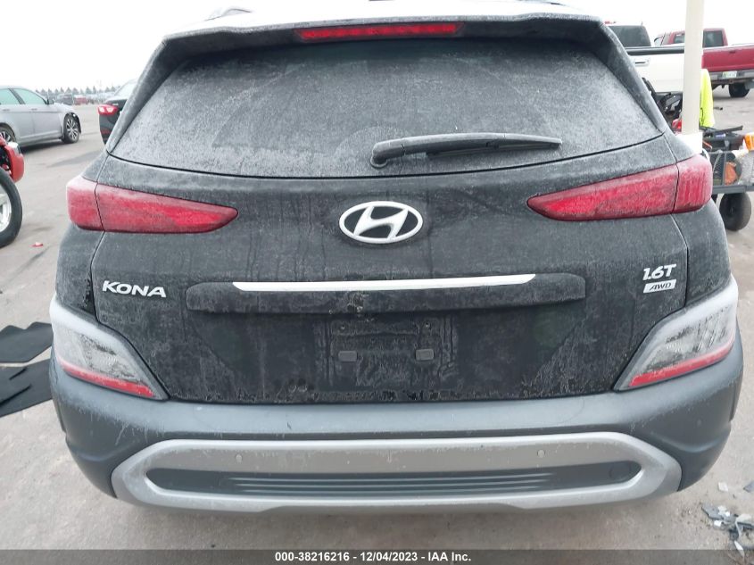 2022 HYUNDAI KONA LIMITED - KM8K5CA35NU811387