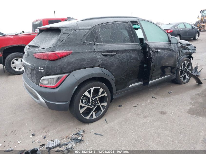 2022 HYUNDAI KONA LIMITED - KM8K5CA35NU811387