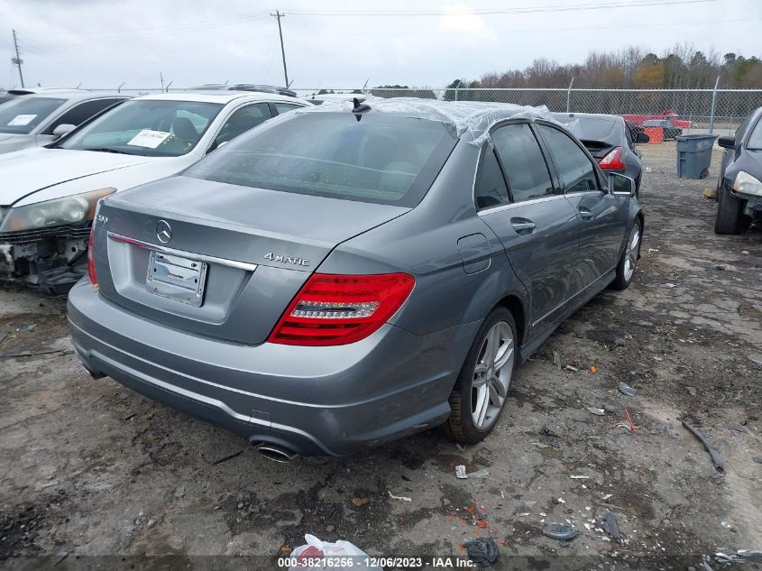 2013 MERCEDES-BENZ C 300 LUXURY 4MATIC - WDDGF8AB6DR251799