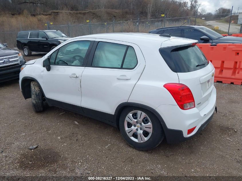 2018 CHEVROLET TRAX LS - 3GNCJKSB4JL411269