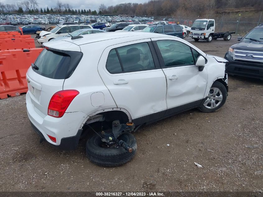 2018 CHEVROLET TRAX LS - 3GNCJKSB4JL411269