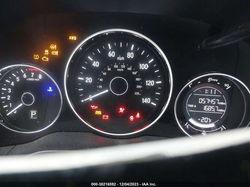 VIN 3CZRU6H30NM708809 2022 HONDA HR-V AWD LX