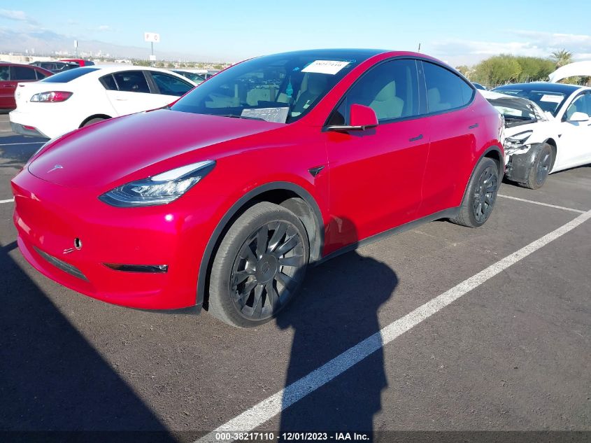 2022 TESLA MODEL Y - 7SAYGDEE2NF437150