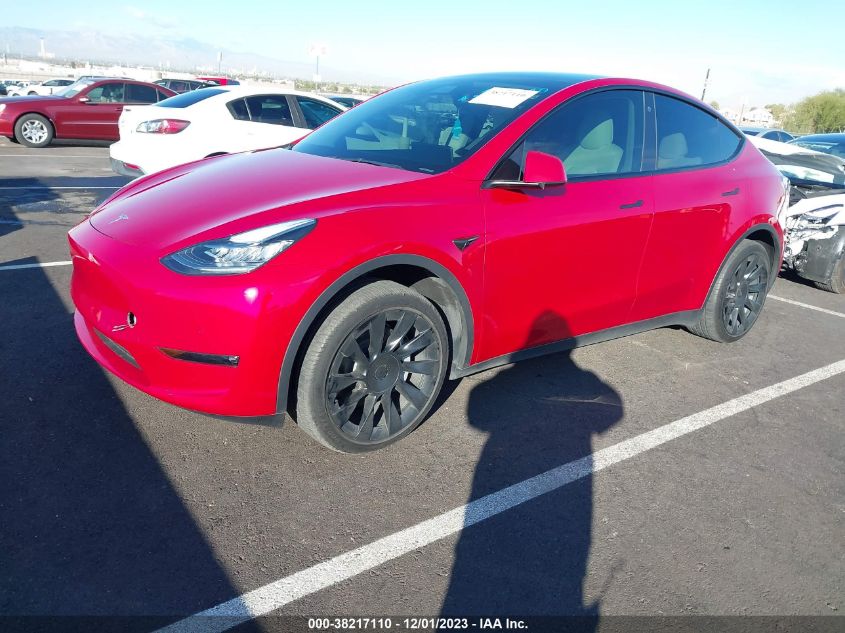 2022 TESLA MODEL Y - 7SAYGDEE2NF437150