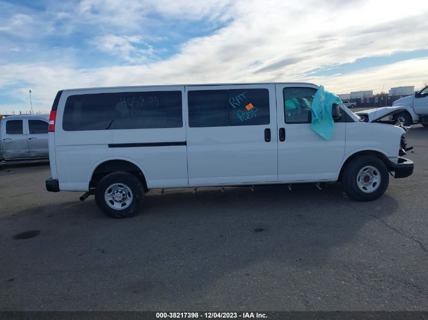 2022 CHEVROLET EXPRESS PASSENGER RWD 3500 EXTENDED WHEELBASE LS 1GAZGNF75N1252812