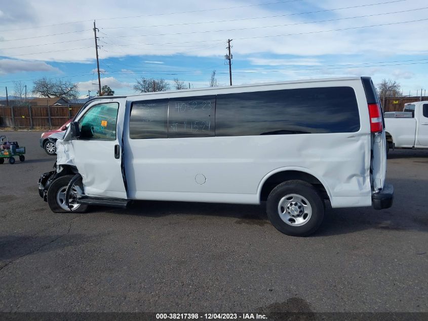 2022 CHEVROLET EXPRESS PASSENGER RWD 3500 EXTENDED WHEELBASE LS 1GAZGNF75N1252812