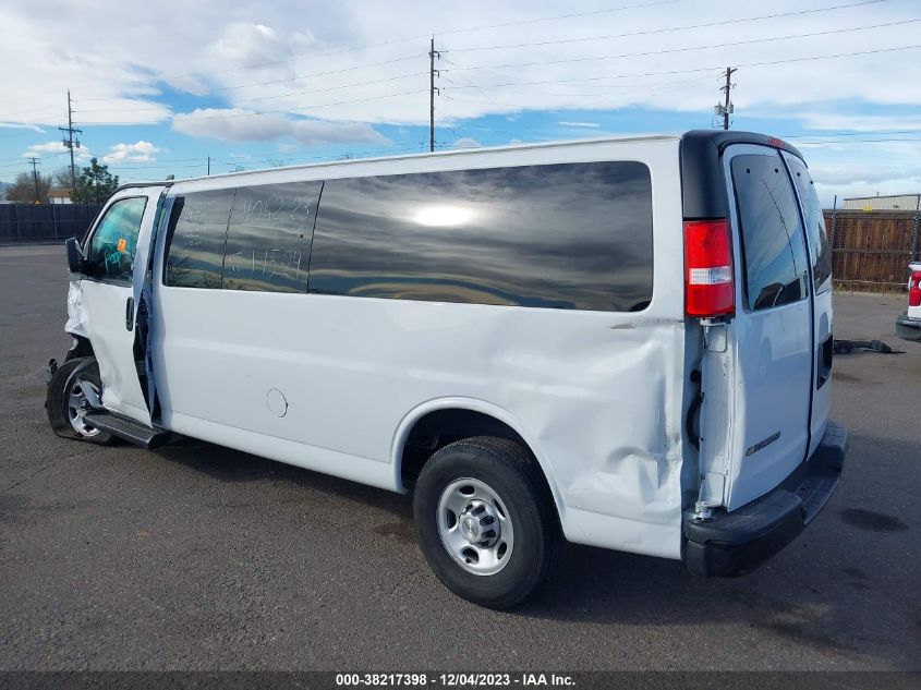 2022 CHEVROLET EXPRESS PASSENGER RWD 3500 EXTENDED WHEELBASE LS 1GAZGNF75N1252812