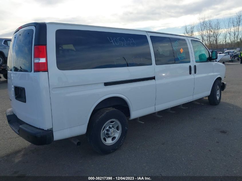 2022 CHEVROLET EXPRESS PASSENGER RWD 3500 EXTENDED WHEELBASE LS 1GAZGNF75N1252812