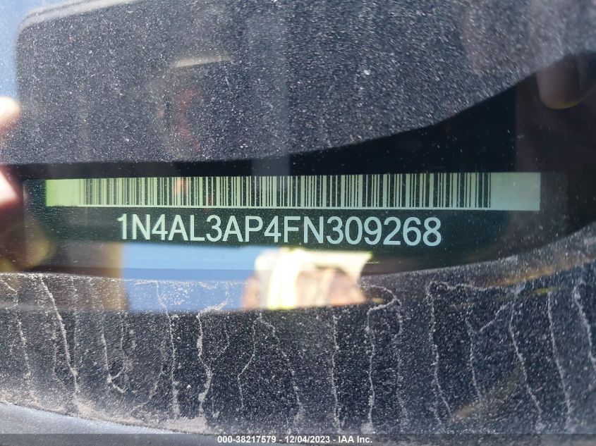 2015 NISSAN ALTIMA 2.5/S/SV/SL - 1N4AL3AP4FN309268