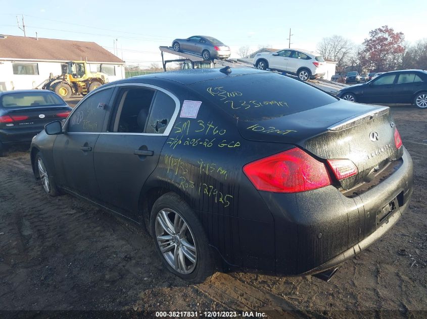 2013 INFINITI G37X X JN1CV6AR0DM754306