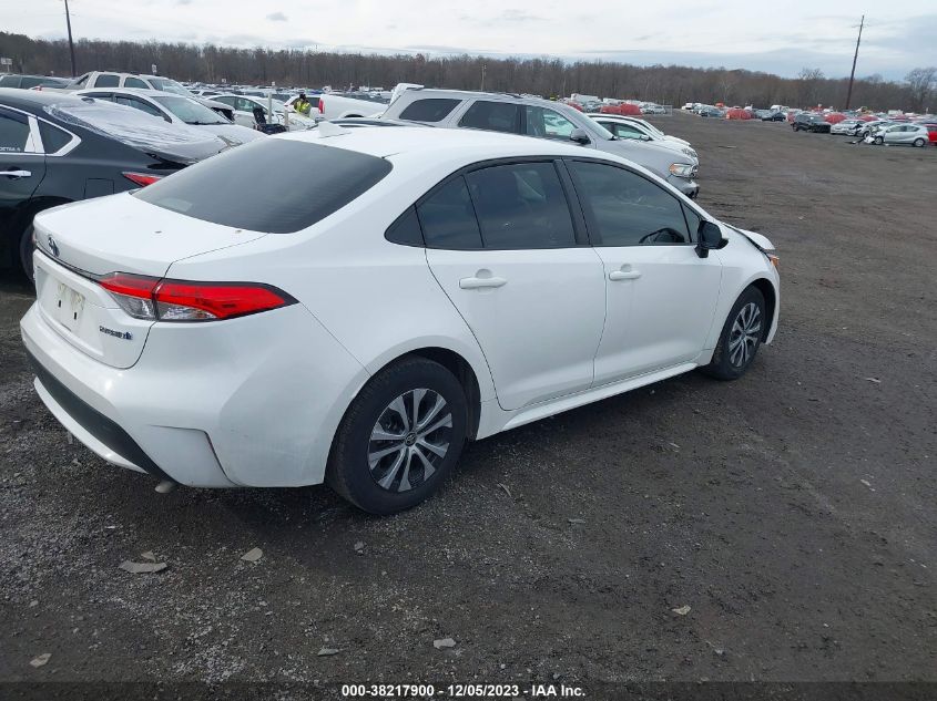 2022 TOYOTA COROLLA HYBRID LE - JTDEAMDE1N3004600