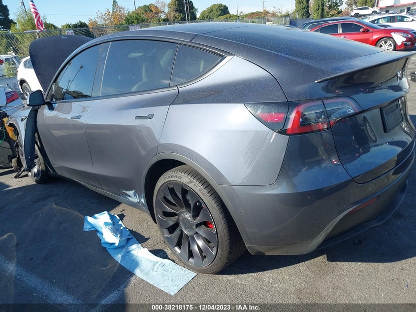 VIN 7SAYGDEF8NF510451 2022 TESLA MODEL Y