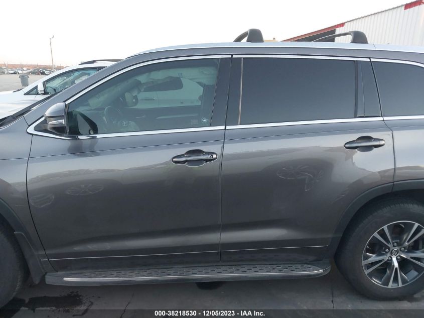2016 TOYOTA HIGHLANDER XLE V6 - 5TDKKRFH1GS506724