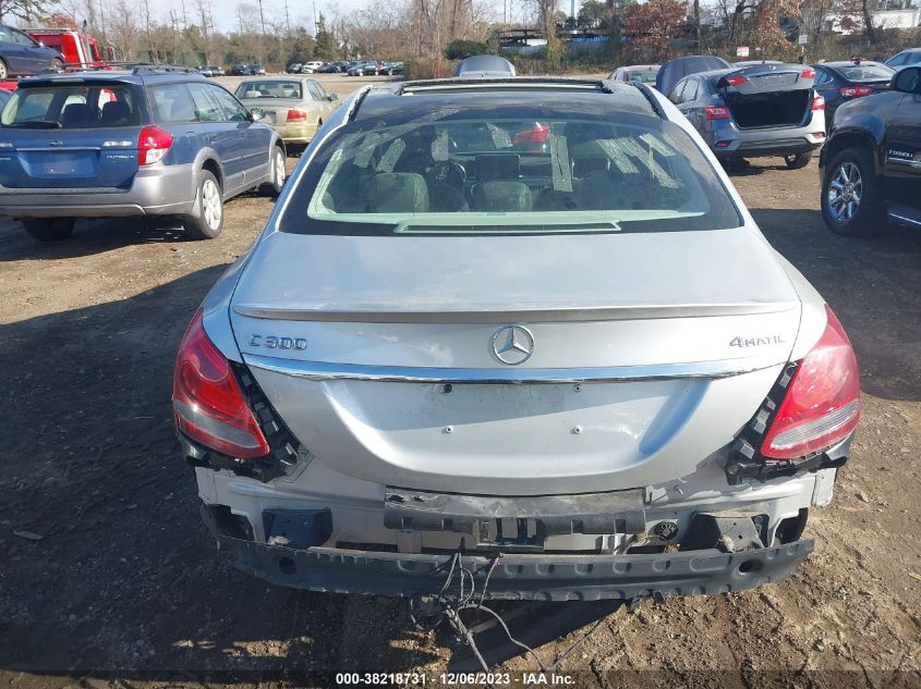 2016 MERCEDES-BENZ C-CLASS C 300 55SWF4KB4GU138908
