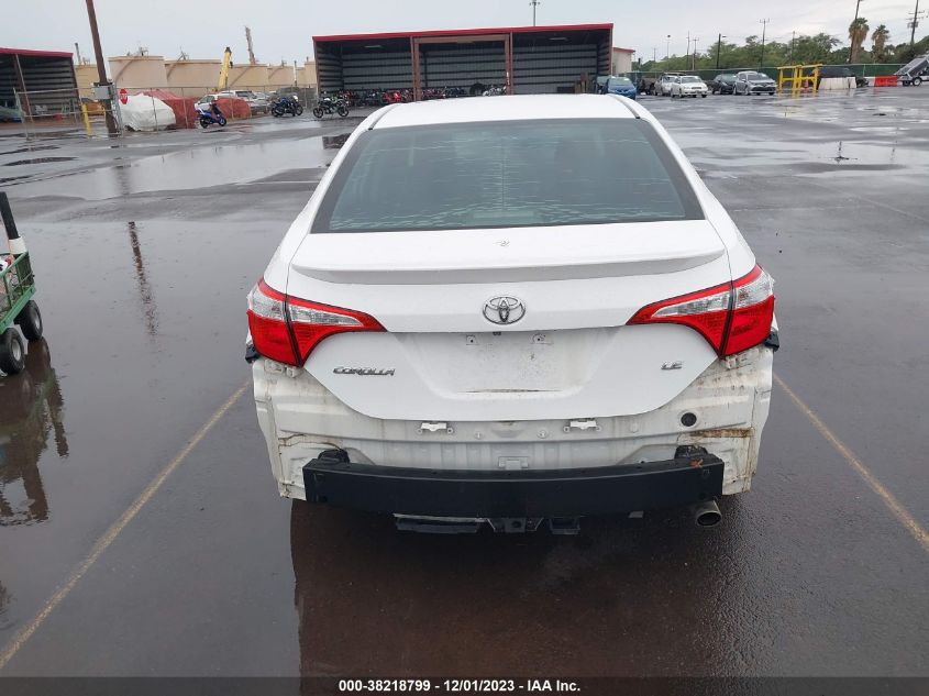 2015 TOYOTA COROLLA L/LE/LE PLUS - 5YFBURHE9FP254886