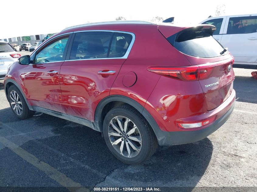 VIN KNDPN3AC1H7103036 2017 KIA SPORTAGE EX