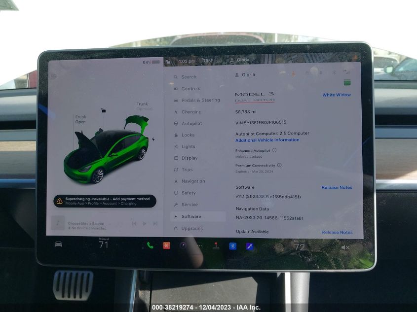 2018 TESLA MODEL 3 LONG RANGE/PERFORMANCE - 5YJ3E1EB0JF106515