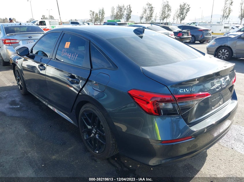 VIN 2HGFE2F52NH597389 2022 HONDA CIVIC SPORT
