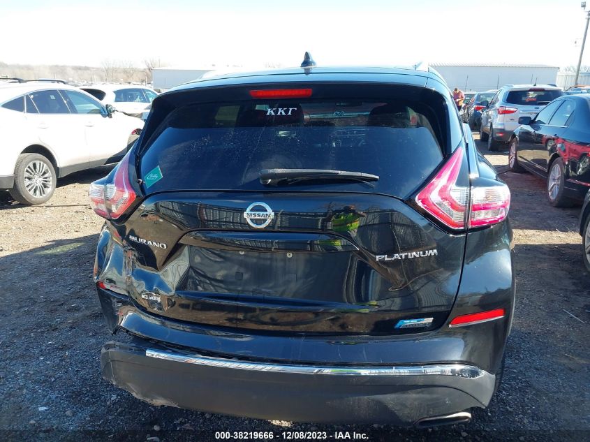 2016 NISSAN MURANO HYBRID PLATINUM 5N1CZ2MG2GN152196