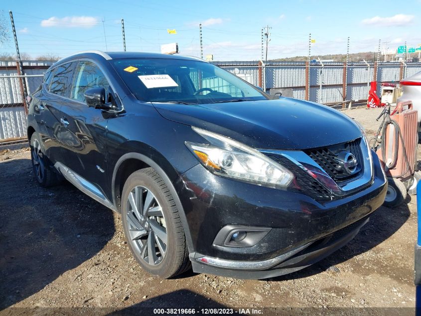 2016 NISSAN MURANO HYBRID PLATINUM 5N1CZ2MG2GN152196