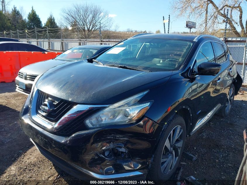 2016 NISSAN MURANO HYBRID PLATINUM 5N1CZ2MG2GN152196
