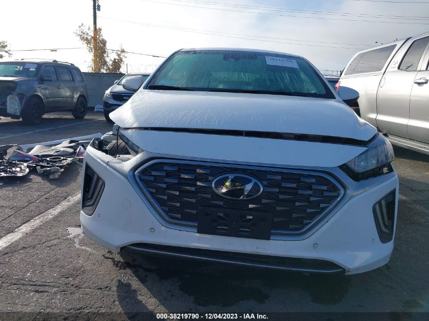 VIN KMHC05LC1MU250325 2021 HYUNDAI IONIQ HYBRID LIMITED