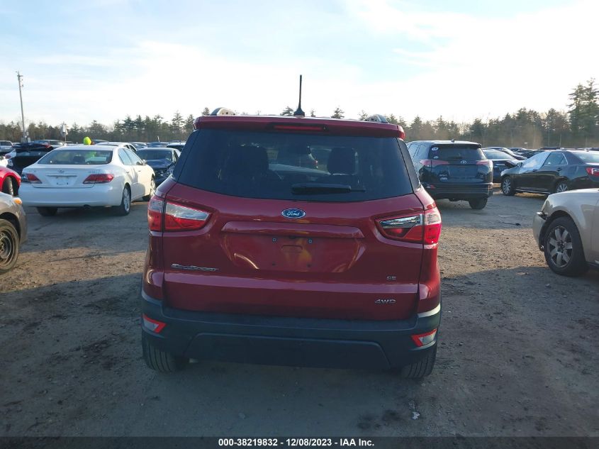 2018 FORD ECOSPORT SE - MAJ6P1UL5JC170893
