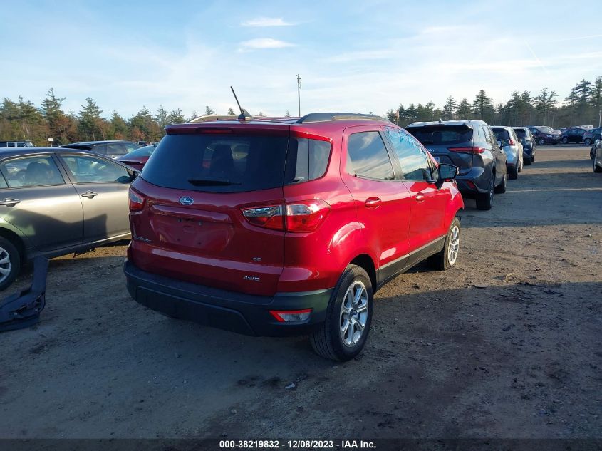 2018 FORD ECOSPORT SE - MAJ6P1UL5JC170893