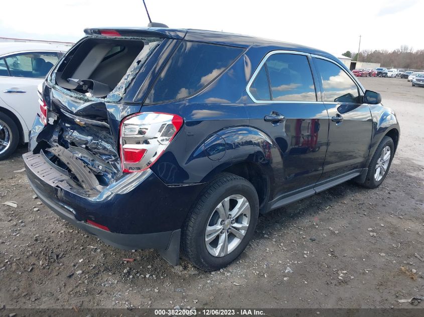 2016 CHEVROLET EQUINOX LS - 2GNFLEEK8G6211786