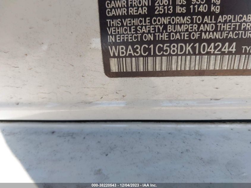 2013 BMW 328I - WBA3C1C58DK104244
