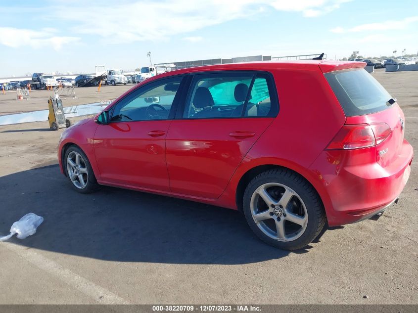 2015 VOLKSWAGEN GOLF TDI - 3VWRA7AU2FM038623