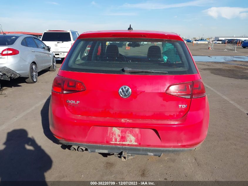 2015 VOLKSWAGEN GOLF TDI - 3VWRA7AU2FM038623