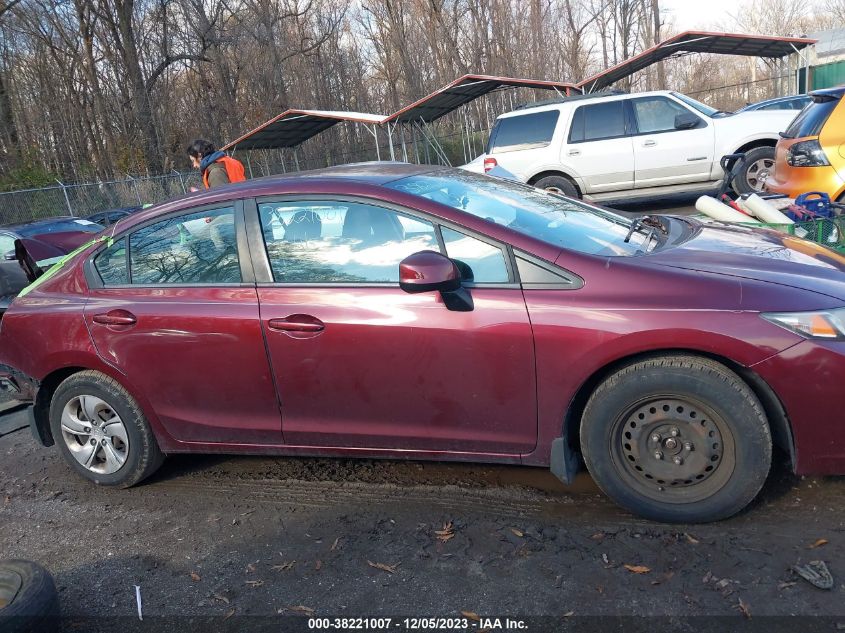 2013 HONDA CIVIC SDN LX 2HGFB2F59DH586221