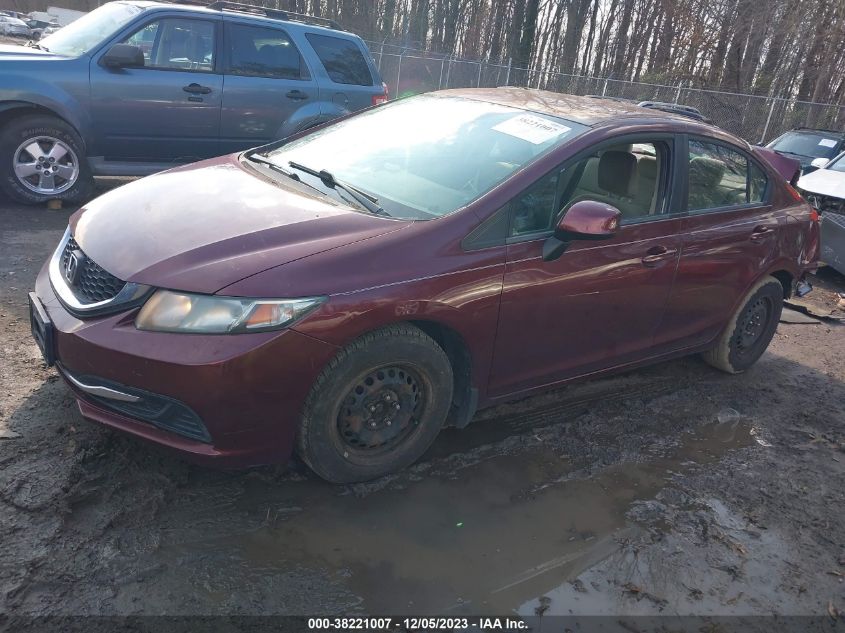 2013 HONDA CIVIC SDN LX 2HGFB2F59DH586221