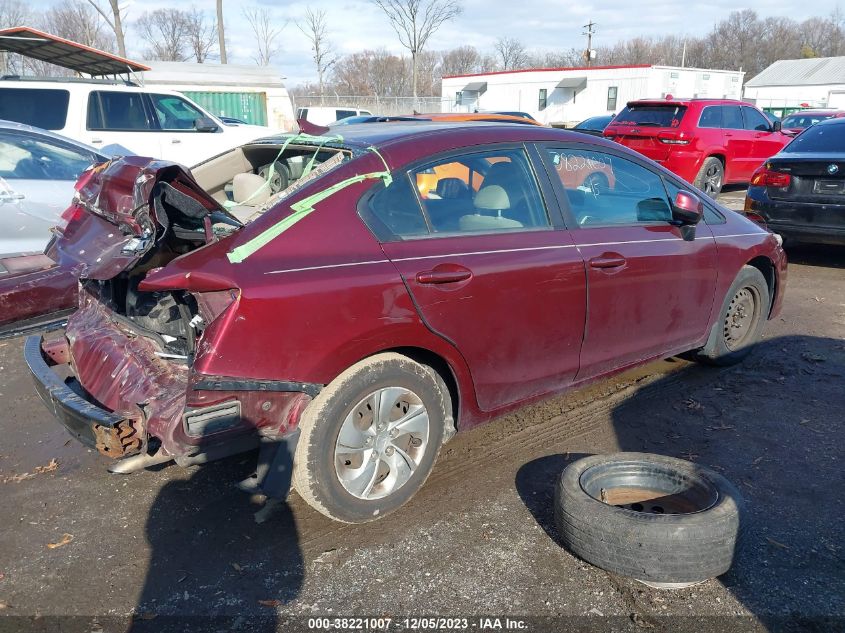 2013 HONDA CIVIC SDN LX 2HGFB2F59DH586221