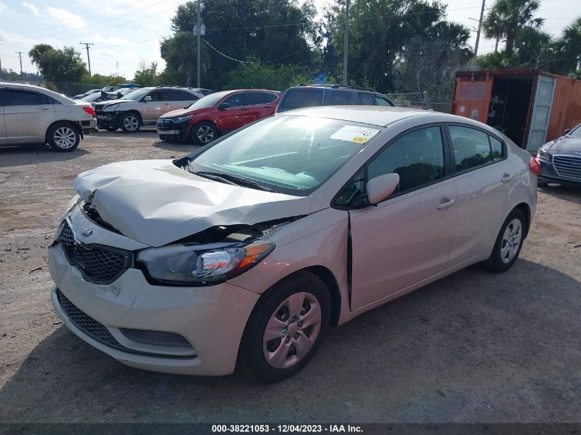 2015 KIA FORTE LX - KNAFK4A64F5403938