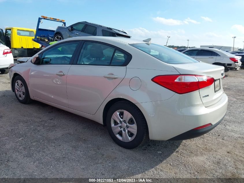 2015 KIA FORTE LX - KNAFK4A64F5403938