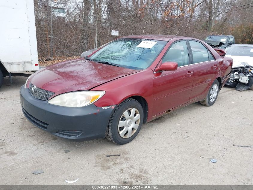 4T1BE32K32U012211 | 2002 TOYOTA CAMRY