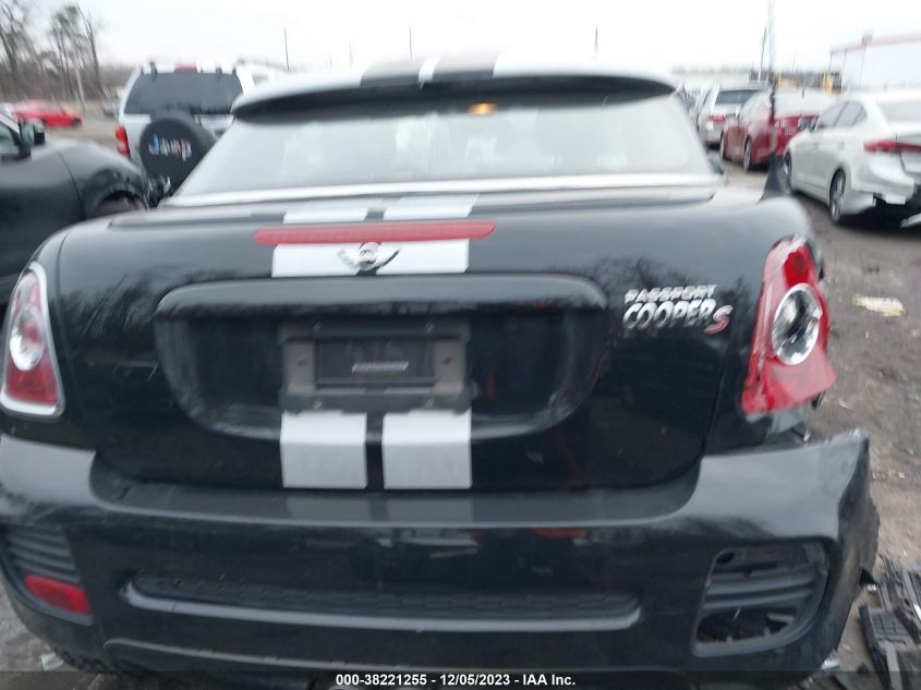 2013 MINI COUPE COOPER S - WMWSX3C50DT466638